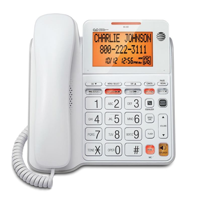 AT&T CL4940 Corded Answering System with Large Tilt Display (Min Order Qty 2) MPN:CL4940
