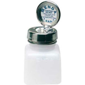 Menda 35505 Square Natural HDPE Liquid Dispenser with Pure-Touch Pump 4 oz. 35505