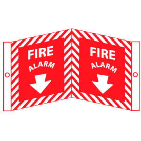 NMC™ Fire Visi Vinyl Sign Fire Alarm 8-3/4