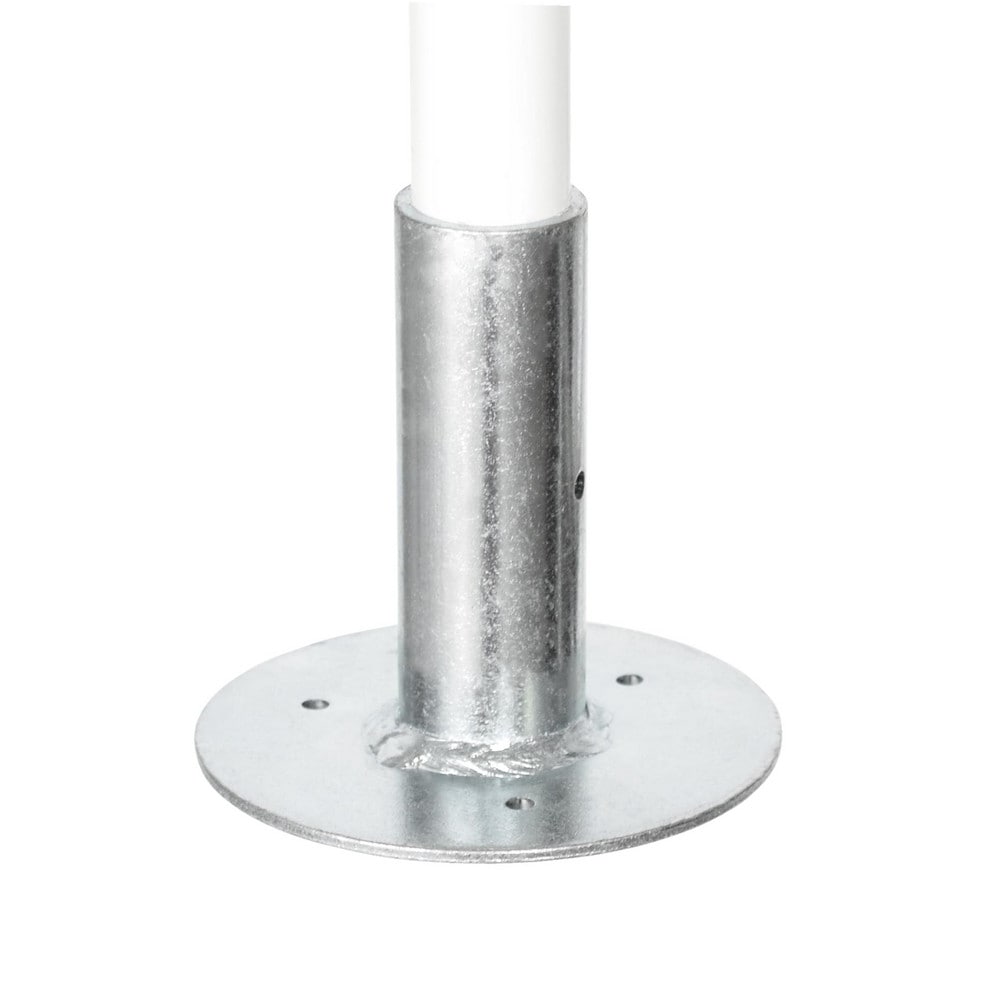 Stanchions; Type: Stanchion Mount ; Hole Size: 1.1250 ; Overall Height (Decimal Inch): 4.0625 ; Material: Galvanized Steel ; For Use With: Flexpipe Systems ; UNSPSC Code: 24102100 MPN:AF-OSM