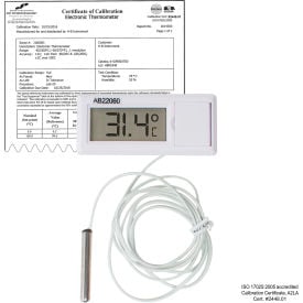 H-B DURAC Calibrated Electronic Thermometer with Waterproof Sensor -50/200C (-58/392F) 609002700