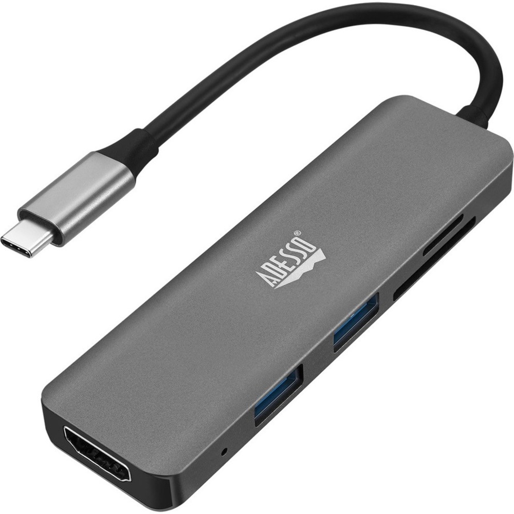 Adesso 6-in-1 USB-C Multi-Port Docking Station (TAA Compliant) - - AUH4020 MPN:AUH-4020