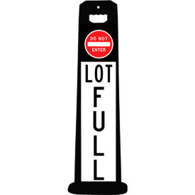 Plasticade 4100-BK-PARK3 Compact PARKING LOT FULL Sign Black 4100-BK-PARK3