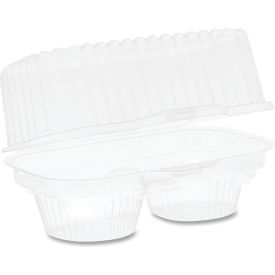 Pactiv Evergreen ClearView Bakery Cupcake Container 2 Compartments 6.75x4x4 Clear 100/CT 2002