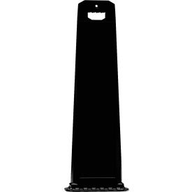 Plasticade 4100-BK Vertical Panel Channelizer Barricade W/ Oversized Handle Black 4100-BK