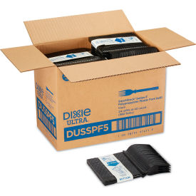 Dixie® SmartStock Tri Tower Dispensing System Fork Polypropylene Black Pack of 960 DUSSPF5