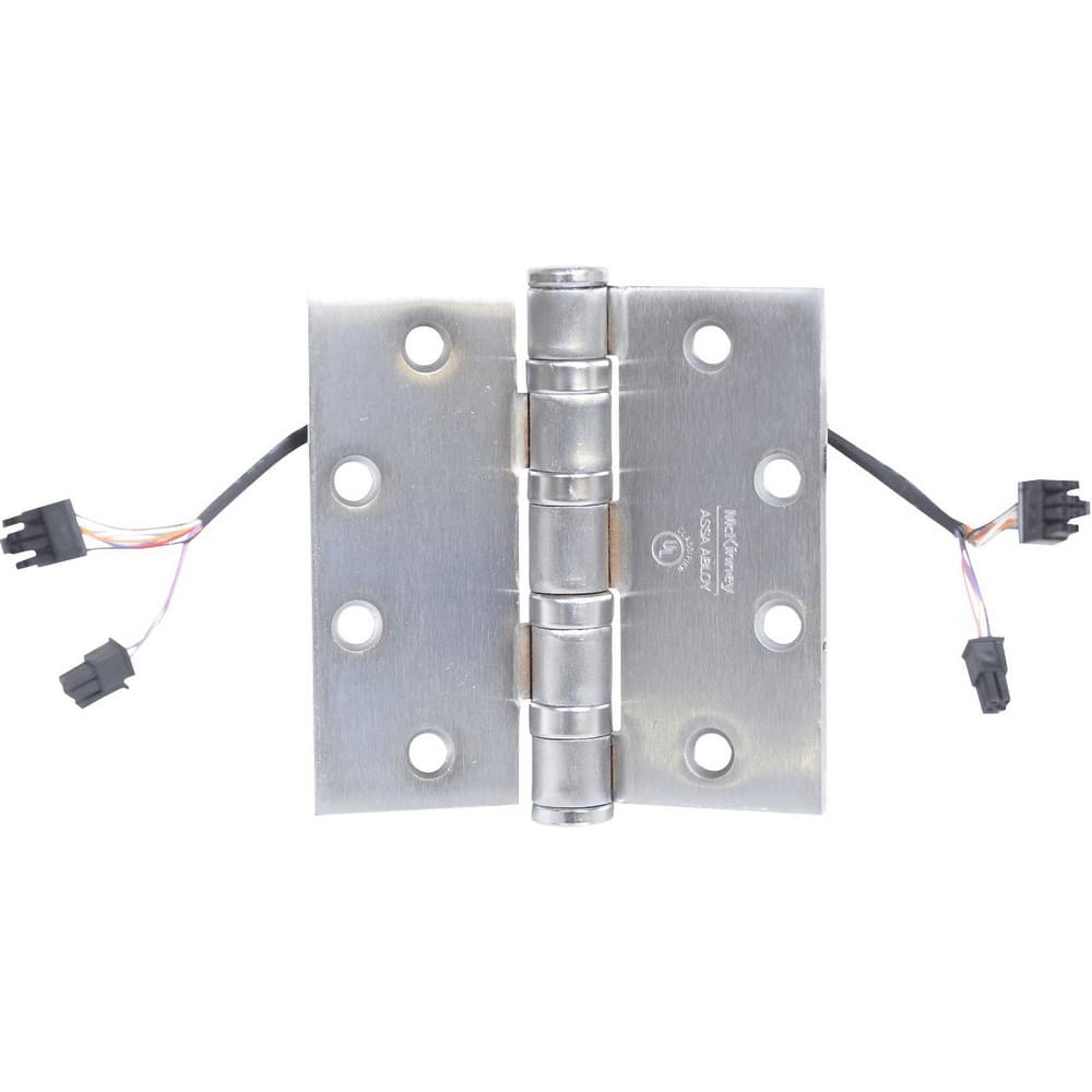 Commercial Hinges, Mount Type: Full-Mortise , Hinge Material: Brass , Length (Inch): 4-1/2 , Finish: Satin Chrome , Door Leaf Height (Decimal Inch): 4.5000  MPN:T4A3386 4-1/2X4