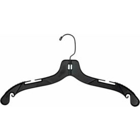 2505RBH Dress Hanger W/Molded Shoulders & Black Hook-Middle Heavy Weight 17