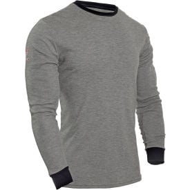 DRIFIRE® Flame Resistant Long Sleeve T-Shirt 2XL Gray C541NGELS2XL C541NGELS2X