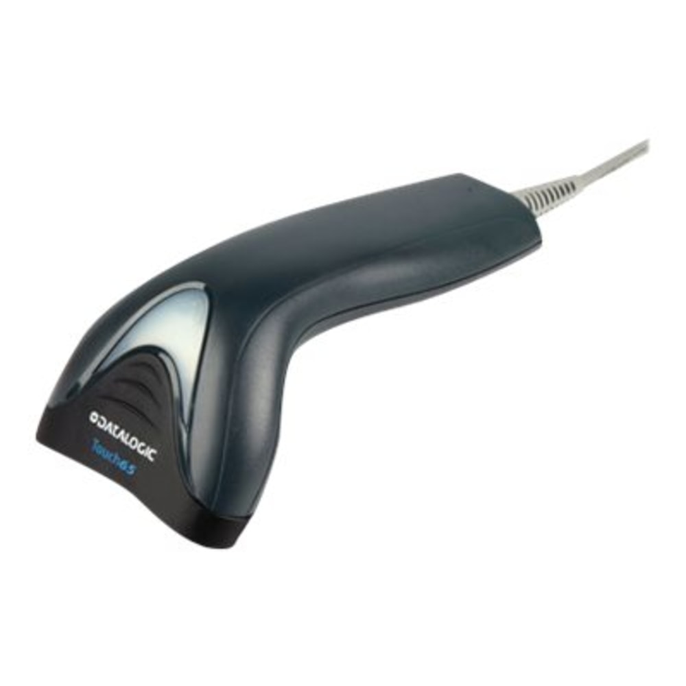 Datalogic General Purpose Corded Handheld Contact Linear Imager Barcode Scanner Kit - Cable Connectivity - 5.91in Scan Distance - 1D - Imager, Linear - Omni-directional - USB - Black - USB - Library MPN:TD1120-BK-65K1