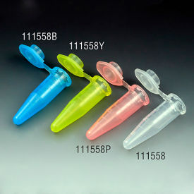 Microcentrifuge Tube 1.5mL Polypropylene Attached Snap Cap Graduated Pink 1000/Pack 111558P