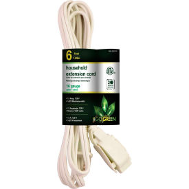 GoGreen Power GG-24706 6 Ft Household Extension Cord - White GG-24706-10