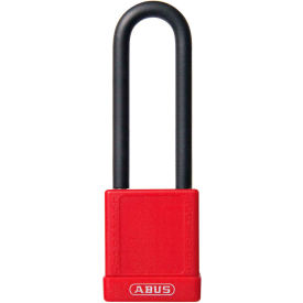 ABUS 74HB/40-75 Keyed Different Lockout Padlock Non-Conductive 3-Inch Shackle Red 09845 09845 - Pkg Qty 8