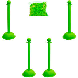 Mr. Chain® Heavy Duty Plastic Stanchion Kit with 2