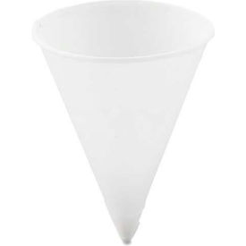 SOLO® Cone Water Cups Chipboard Box Inner Packaging 4 oz Paper White 200/Bag 25 Bags/CT SCC 4R
