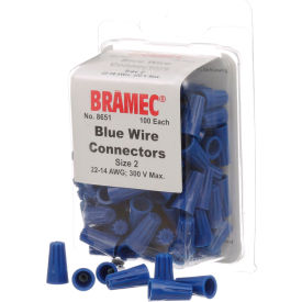 Allpoints 28-1633 Blue Wire Connectors - 100/Pack 281633