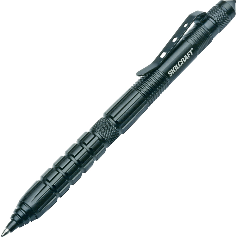 Defender TAC Press-Tip Pen, Ball Point, 1.0 mm, Black Barrel, Black Ink MPN:PEN5000