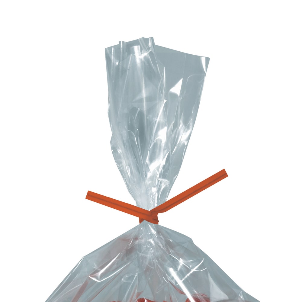 Partners Brand Paper Twist Ties, 5/32in x 4in, Orange, Case Of 2, 000 MPN:PBT4O