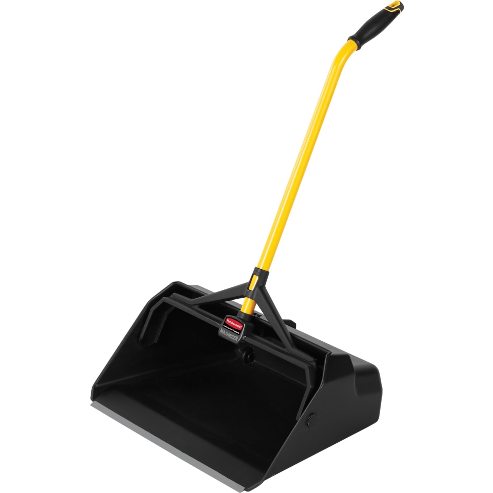 Rubbermaid Commercial Heavy Duty Stand Up Debris Pan - 30in Handle - Plastic - Yellow - 1 Each MPN:RCP2018781