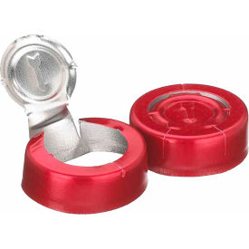 Wheaton® 20mm Crimp Seal Tear Off Aluminum Red Unlined Case of 1000 224193-06