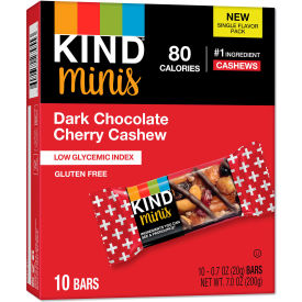 Kind® Minis Dark Chocolate Cherry Cashew 0.7 oz Pack of 10 27962