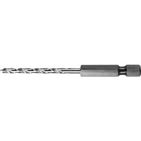 Cle-Line 1816 5/32 HSS Heavy-Duty Bright 135 1/4 Hex Shank Drill C20517 - Pkg Qty 12
