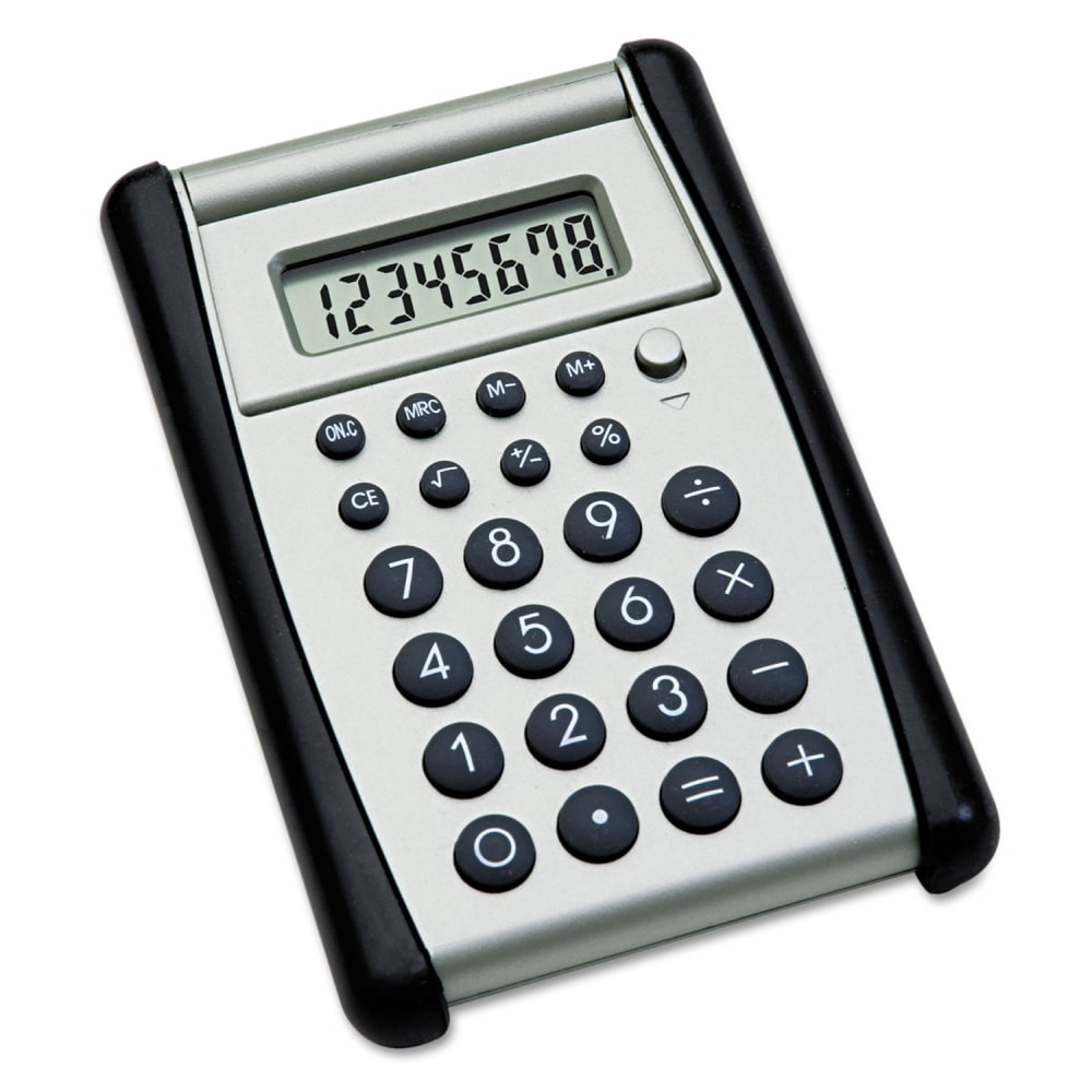 SKILCRAFT Flip-Up Calculator, Black/Silver (AbilityOne 7420-01-484-4559) MPN:4844559