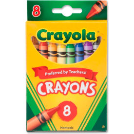 Crayola® Classic Crayons Nontoxic Assorted 8/Box 523008