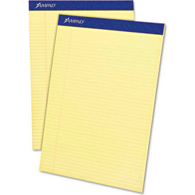 Ampad® Perforated Writing Pads Narrow Rule (50) Canary Yellow 8.5 x 11 Sheets Dozen 20222