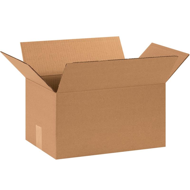 Partners Brand Corrugated Boxes, 8inH x 9inW x 15inD, 15% Recycled, Kraft, Bundle Of 25 MPN:1598