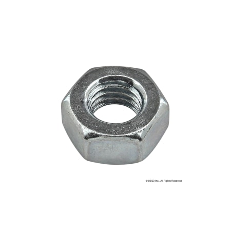 Hex Nut, M8-1.25, Steel, Zinc Plated MPN:19-8065