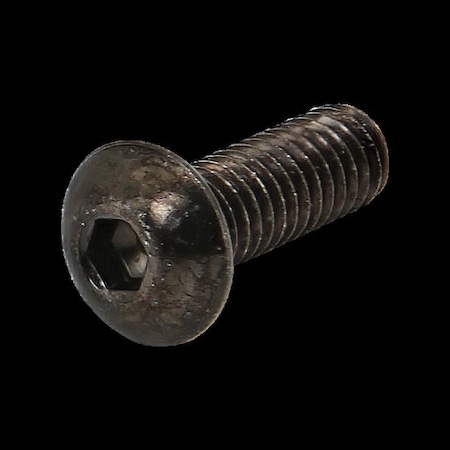 M4-0.70 Socket Head Cap Screw, Button, Black Oxide Steel, 12 mm Length MPN:11-4312