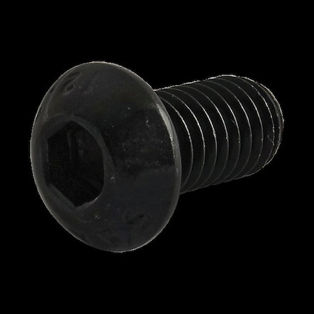 M6-1.00 Socket Head Cap Screw, Button-Head, Black Oxide Steel, 12 mm Length MPN:11-6312