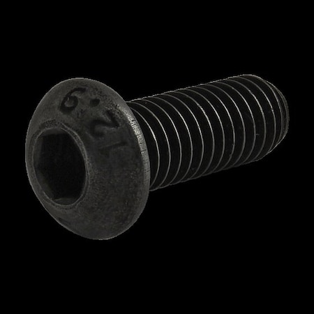 M6-1.00 Socket Head Cap Screw, Button, Black Oxide Steel, 16 mm Length MPN:11-6316