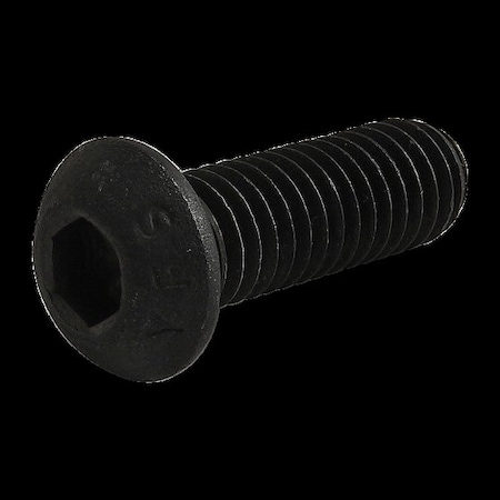 M6-1.00 Socket Head Cap Screw, Button, Black Oxide Steel, 18 mm Length MPN:11-6318