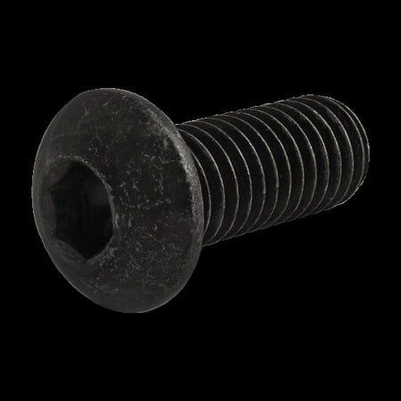 M8-1.25 Socket Head Cap Screw, Button, Black Oxide Steel, 20 mm Length MPN:11-8320