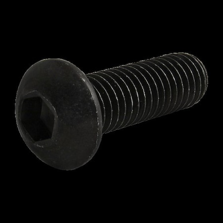 M8-1.25 Socket Head Cap Screw, Button, Black Oxide Steel, 25 mm Length MPN:11-8325