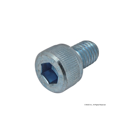 M8-1.25 Socket Head Cap Screw, Blue Zinc Plated Steel, 12 mm Length MPN:13-3950
