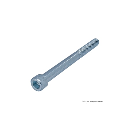 M10-1.50 Socket Head Cap Screw, Blue Zinc Plated Steel, 80 mm Length MPN:13-3958