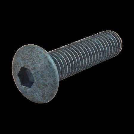 M5-0.80 Socket Head Cap Screw, Button, Blue Zinc Plated Steel, 20 mm Length MPN:13-5320