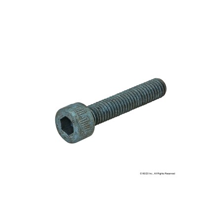 M5-0.80 Socket Head Cap Screw, Blue Zinc Plated Steel, 25 mm Length MPN:13-5525