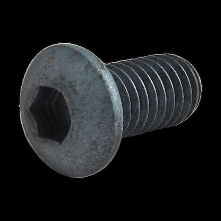 M6-1.00 Socket Head Cap Screw, Button, Blue Zinc Plated Steel, 12 mm Length MPN:13-6312