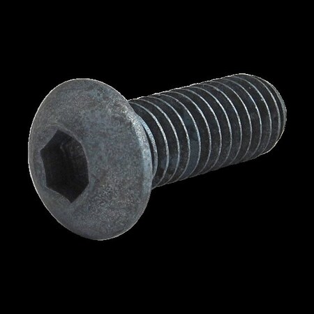 M6-1.00 Socket Head Cap Screw, Button, Blue Zinc Plated Steel, 16 mm Length MPN:13-6316