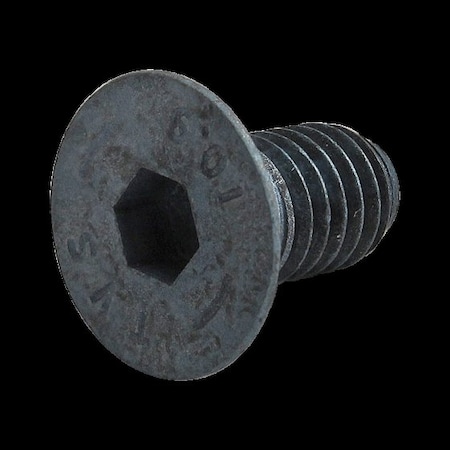 M6-1.00 Socket Head Cap Screw, Flat, Blue Zinc Plated Steel, 12 mm Length MPN:13-6712