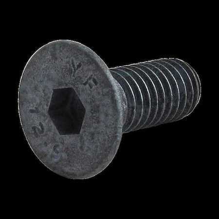 M6-1.00 Socket Head Cap Screw, Flat, Blue Zinc Plated Steel, 16 mm Length MPN:13-6716