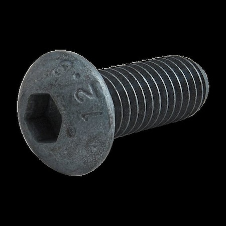 M8-1.25 Socket Head Cap Screw, Button, Blue Zinc Plated Steel, 20 mm Length MPN:13-8320
