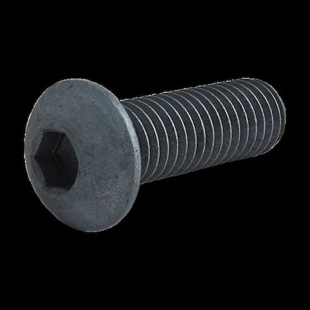 M8-1.25 Socket Head Cap Screw, Button, Blue Zinc Plated Steel, 25 mm Length MPN:13-8325