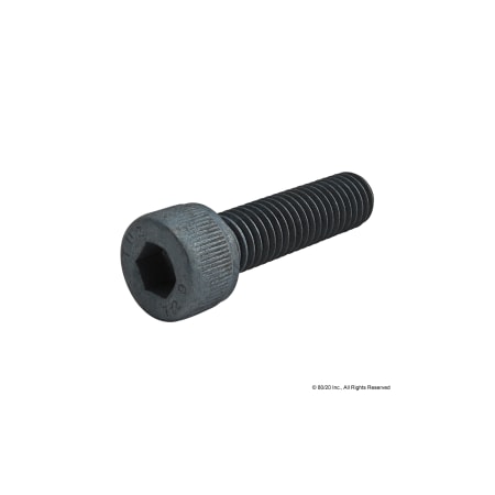 M8-1.25 Socket Head Cap Screw, Blue Zinc Plated Steel, 30 mm Length MPN:13-8530