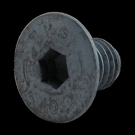 M8-1.25 Socket Head Cap Screw, Flat, Blue Zinc Plated Steel, 12 mm Length MPN:13-8712