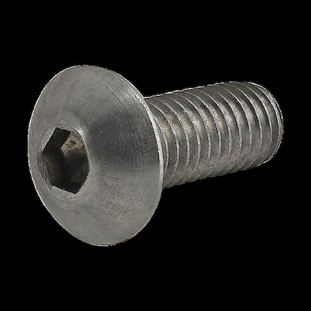 M5-0.80 Socket Head Cap Screw, Button, Plain Stainless Steel, 12 mm Length MPN:17-5312